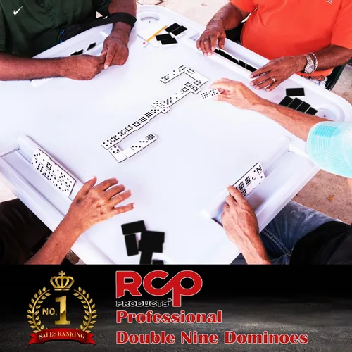 Miniatura 7 de Juego de Dominó para Adultos – Juego Profesional de Dominó Doble 9 de 55 Fichas, Giratorio de Metal, Juego de Mesa Clásico y de Viaje con Estuche