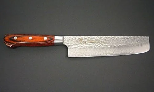 Sakai Takayuki Damasco martillado 33 capas Vg-10 japonés 07393 vegetal 6.299 in Nakiri cuchillo