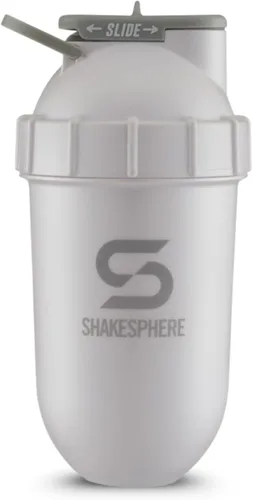Miniatura 12 de SHAKESPHERE Botella mezcladora - Botella mezcladora de proteínas a prueba de fugas de 24 oz para antes del entrenamiento, batidos y mezclas de Negro