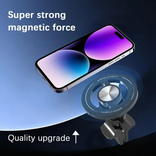 Miniatura 3 de Soporte magnético para teléfono de coche Sandfren, soporte ajustable de 360° manos libres para ventilación de vehículo con clip, soporte fuerte