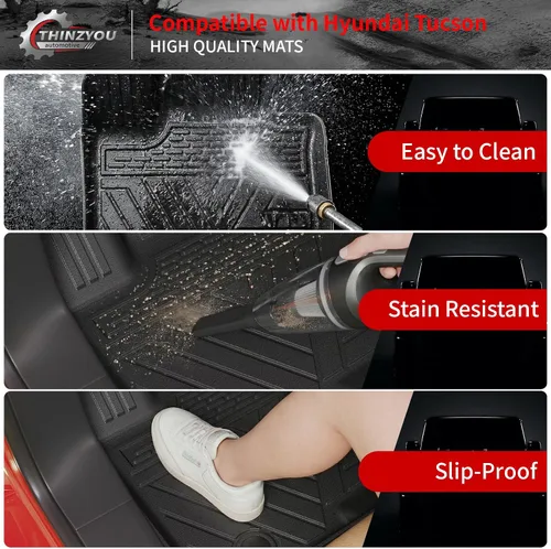 Miniatura 4 de Alfombrillas compatibles con Toyota 4 Runner 2013-2024, 7 asientos, forro de carga, forro para maletero, protectores para asiento trasero