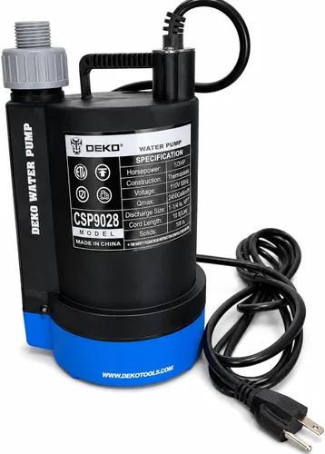Bomba de agua #US 1/3HP 2450 GPH Sumergible Utilidad Motor de alta eficiencia