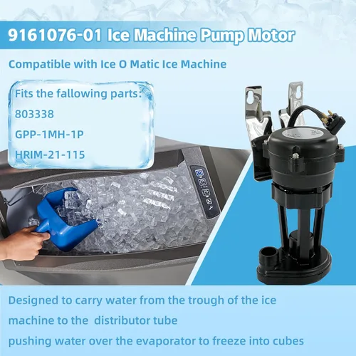 Miniatura 3 de 9161076-01 Reemplazo del motor de la bomba de agua de la máquina de hielo compatible con Ice O Matic Ice Machine C20 C30 C40 EC300 ICE0250 y más