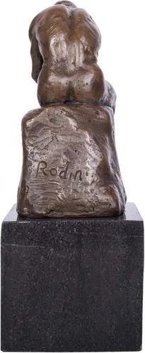 Miniatura 4 de Rodin The Thinker Statue TPE-185 - Estatuas de bronce para decoración del hogar, 5 piezas