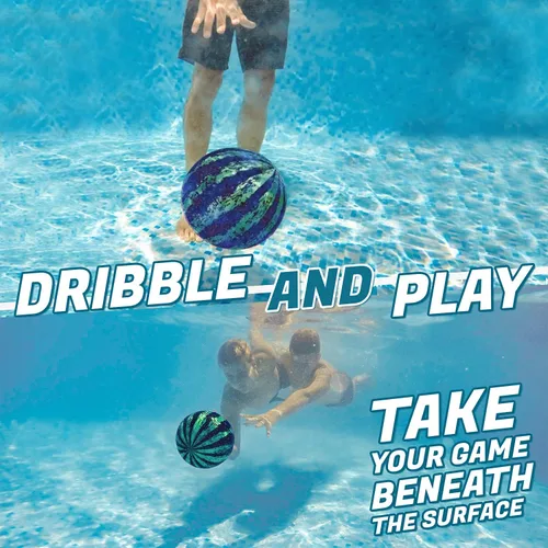 Miniatura 5 de Watermelon Ball Juguetes de piscina para adultos y familia – Paquete de 2 unidades de 6 1/2 pulgadas y 9 pulgadas para niños, adolescentes