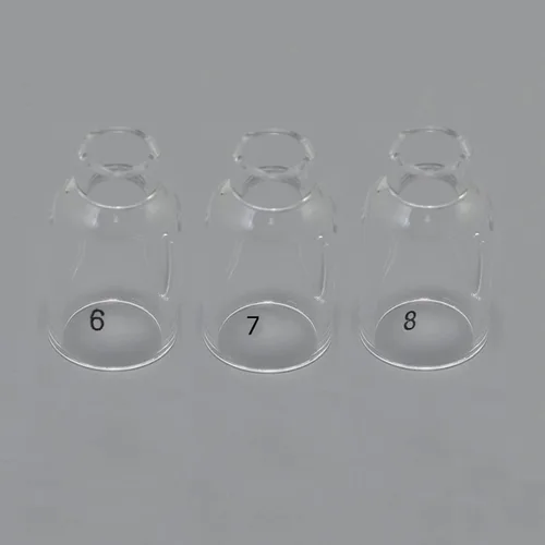 Miniatura 3 de RIVERWELD TIG - Vasos de vidrio con boquilla de cuarzo transparente 53N60 6# 3/8 pulgadas 0.374 in, 53N61 7# 7/16 pulgadas 0.433 in, 53N61S 8# 1/2