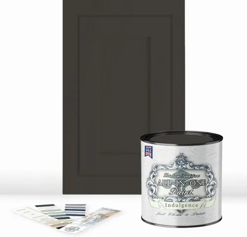Miniatura 113 de Pintura TODO EN UNO, Abbey (gris cálido), Muestra de 8oz - Pintura duradera para gabinetes y muebles. Imprimación y capa superior incorporadas,