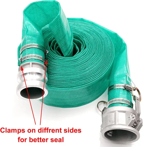 Miniatura 5 de Bashik Manguera de retrolavado para piscina con 4 abrazaderas de manguera resistente y duradera resistencia al envejecimiento