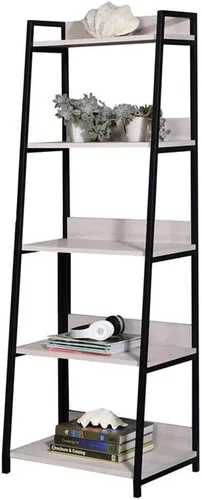 Miniatura 6 de Acme Wendral - Estantería de madera con 5 niveles, color natural y negro