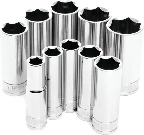 Miniatura 3 de Performance Tool W36002 Juego de llaves SAE de 6 puntos con accionamiento de 1/4 pulgadas, 10 piezas