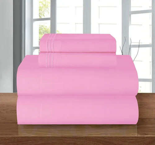 Miniatura 44 de Elegant Comfort - Juego de sábanas de 4 piezas de microfibra, 1500 hilos, sin arrugas, sábana bajera elástica, esquinas tipo bolsillos profundos
