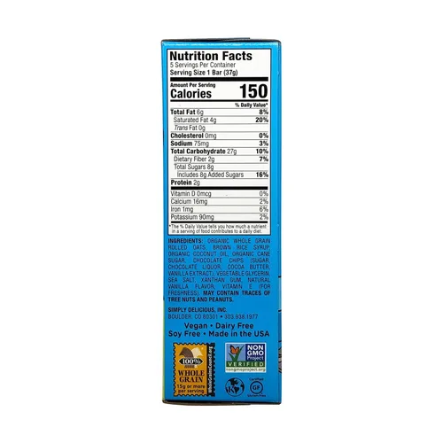 Miniatura 2 de Bobo's Oat Bites, Original con chispas de chocolate, 1.3 onzas (caja de 5 unidades)