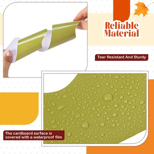Miniatura 4 de TaoBary 6 Rollos 59.99 m Bordes de Tablero de Anuncios de Navidad y Otoño para Aula, Adornos de Tablero de Anuncios con Borde Escalonado para Serie