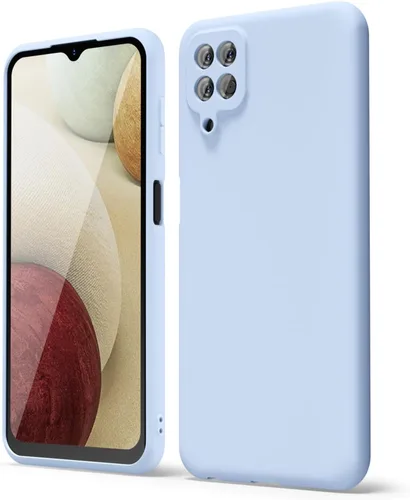 Miniatura 58 de oakxco Funda para teléfono Samsung Galaxy A12 con agarre de silicona líquida, linda delgada fina suave cubierta de gel de goma TPU lisa para mujeres