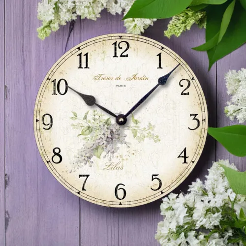 Miniatura 2 de Artículo C2000 Vintage Shabby Chic Estilo 10.5 Pulgadas Lilas Reloj
