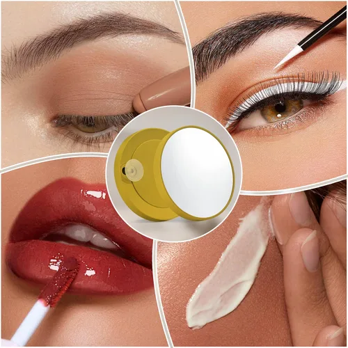 Miniatura 6 de Kotdning Espejo de tocador con luces, espejo de maquillaje LED de 16.7 x 13.1 pulgadas, espejo de maquillaje iluminado con luces, control táctil