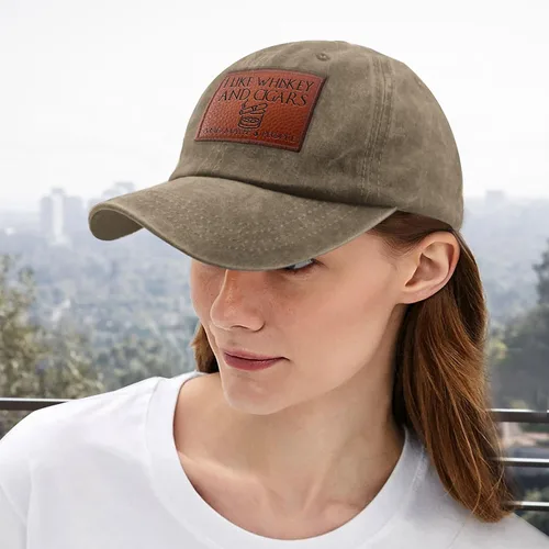 Miniatura 175 de Philysonic Funny Hat I Like Whisky and Cigars and Maybe 3 People Sombreros para Hombres Gorras de Béisbol Gorras Ajustables
