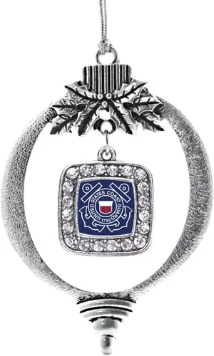 Miniatura 223 de Inspired Silver - Nana púrpura - Adorno de Navidad plateado - Adorno cuadrado para árbol de Navidad con circonita cúbica - Decoración colgante