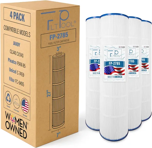 FP-2785 - Cartucho de filtro de piscina paquete de 4 para Jandy CL340 | Sustituye a R0554500 | Filtración eficiente, fácil ajuste | Filtpool |