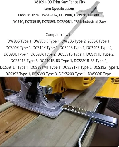 Miniatura 4 de Guía 381091-00edge para sierra circular inalámbrica Dewalt