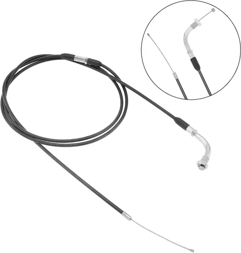 Miniatura 3 de Windance Cable del acelerador de repuesto de motocicleta de alto rendimiento, 74.8 in, cable de acelerador de carburador deslizante plano ajustable