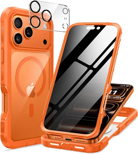 Miniatura 37 de seacosmo para iPhone Air Funda, Carcasa Completa con Protector de Privacidad de Vidrio Templado 9H Integrado y Protector de Lente de Cámara