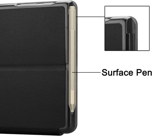 Miniatura 2 de Gylint Funda para Surface Go 4 2023 /Go 3 2021 /Go 2 2020 /Surface Go 2018, funda inteligente de piel delgada con soporte para lápiz para Microsoft