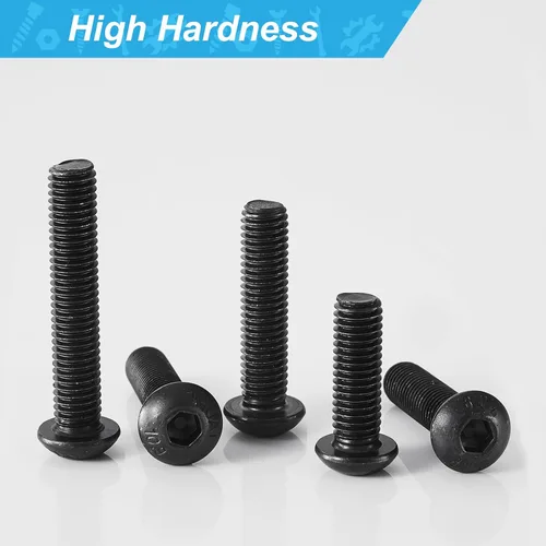 Miniatura 6 de Tornillos de cabeza de botón M6 x 10 mm, 14 mm, 18 mm, 20 mm, 25 mm, tornillos de cabeza de botón, acero de aleación de grado 10.9, acabado de óxido