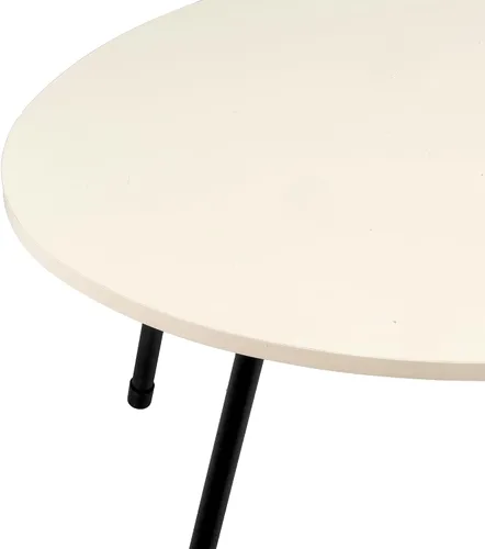 Miniatura 5 de Mesa de centro redonda de MDF de estilo moderno para sala de estar, mesa auxiliar redonda ovalada moderna, mesas de centro para sala de estar, mesa