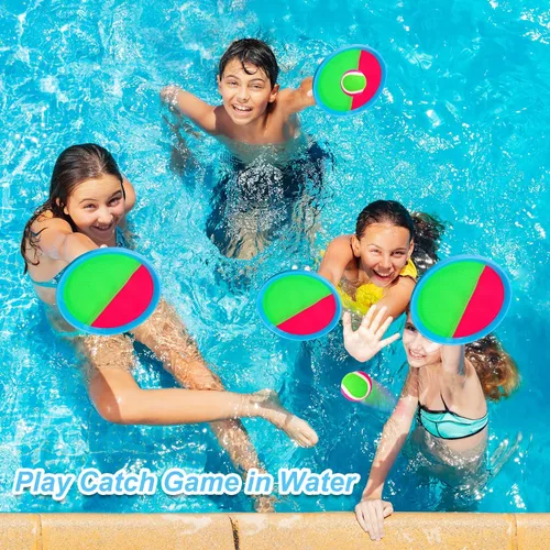 Miniatura 5 de Ayeboovi Juego de pelota para tirar y atrapar, juguetes al aire libre para niños, juegos de patio, juguetes de playa, juegos al aire libre