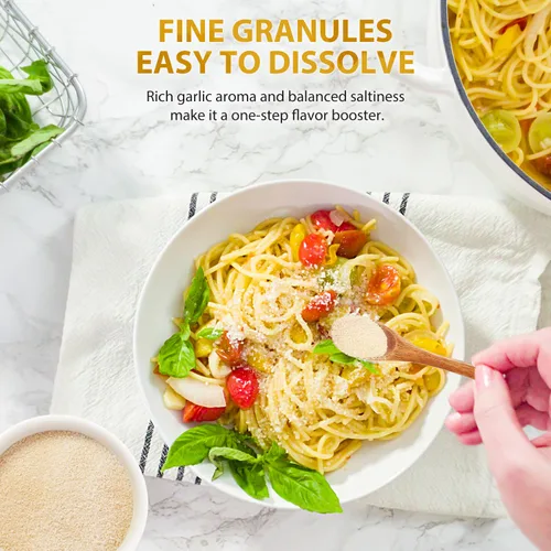 Miniatura 5 de Sal de Ajo Soeos 9.5 Onzas (270g), Condimento de Sal de Ajo, Sin GMO, Sin Gluten, Ideal para Añadir Sabor a Sopas, Panes, Vegetales, Carnes y Más