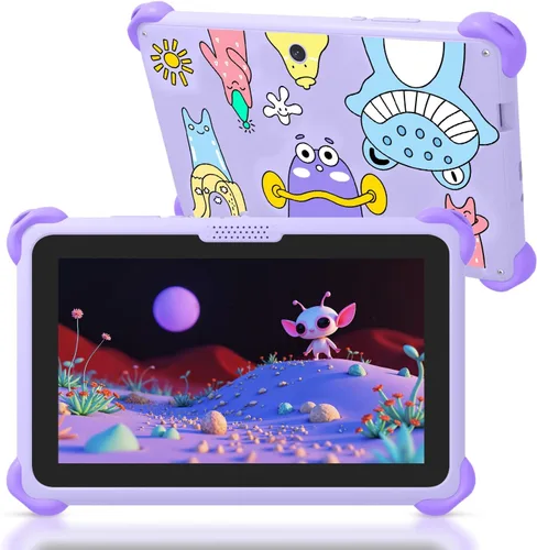 Miniatura 8 de Tableta infantil de 7 pulgadas para niños, tableta Android de 32 GB con funda incluida, WiFi, Bluetooth, pantalla IPS, control parental, tabletas