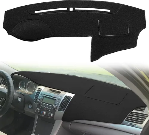 Miniatura 11 de Cubierta de salpicadero personalizada para Hyundai Sonata 2006 2007 2008, protector de alfombra (negro) F168