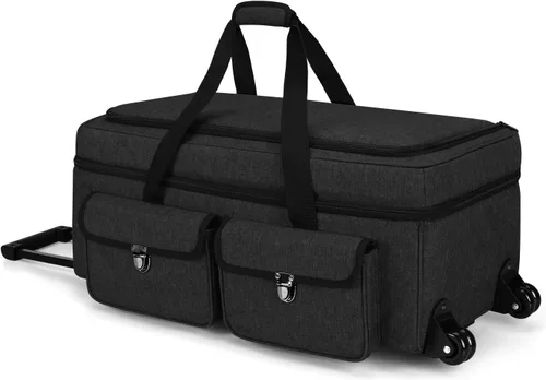 Miniatura 8 de Yarwo - Bolso de transporte con ruedas para manualidades compatible con Cricut Maker 4, Maker 3, Maker, Explore 4, Explore 3, Cameo 4/5, estuche
