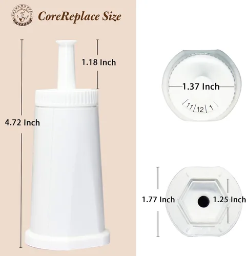 Miniatura 2 de Paquete de 4 filtros de agua de repuesto para máquina de espresso Breville Barista Touch BES880, Barista Pro BES878, Oracle Touch BES990, Oracle