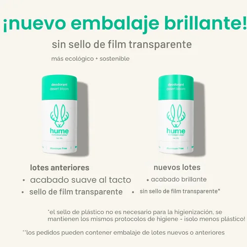 Miniatura 2 de Hume Supernatural Desodorante sin Aluminio para Mujeres y Hombres - Seguro para Piel Sensible - Probiótico, a Base de Plantas, Sin Bicarbonato