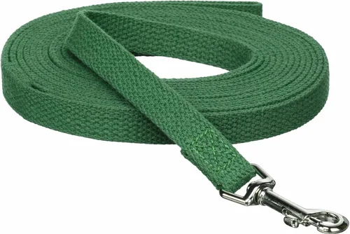 Miniatura 11 de Correa de entrenamiento para perros de algodón, 6 pies, verde