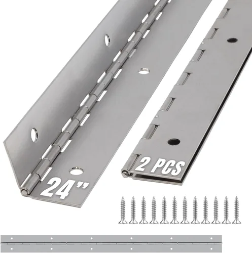 Miniatura 9 de Bisagra de piano resistente plateada de 48 pulgadas plateado