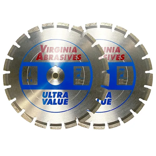 Miniatura 18 de Virginia Abrasives 425-08408 - Hoja de diamante de hormigón de uso general UV de 9 pulgadas - Cortador húmedo y seco para hormigón/asfalto