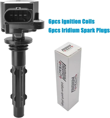 Miniatura 3 de Paquete de bobinas de encendido UF535 2729060060 y bujías de iridio 95983 Juego de 6 compatible con Mercedes-Benz E300/350, C280/300/350, ML350