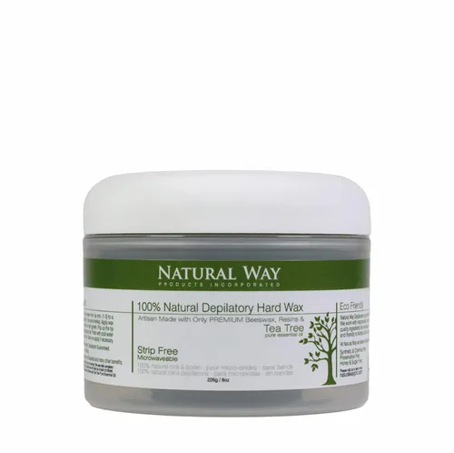Miniatura 4 de Natural Way Cera dura: Depilación facial y corporal Barra facial con fórmula de árbol de té, para piel normal a grasa