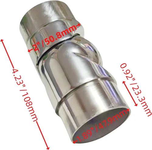Miniatura 5 de Accesorios de conexión de pasamanos de acero inoxidable, codos ajustables de 90-210 grados, adecuado para tubos redondos de 2 pulgadas, conectores