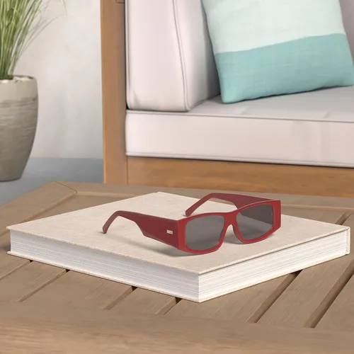 Miniatura 39 de SOJOS Gafas de sol polarizadas rectangulares Y2K de moda para mujeres y hombres, gafas de sol rave de diseñador de moda SJ2228