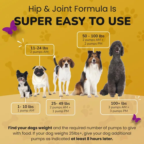 Miniatura 4 de Suplemento de cadera y articulaciones para perros, glucosamina condroitina aprobada por veterinarios para perros, soporte de flexibilidad y fuerza