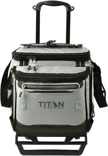 Miniatura 11 de Titan by Arctic Zone Collapsible Wheeled Soft Sided Cooler with Detachable Rolling AT Cart, Insulated Bag with Leak Proof Lining, for Travel, Beach