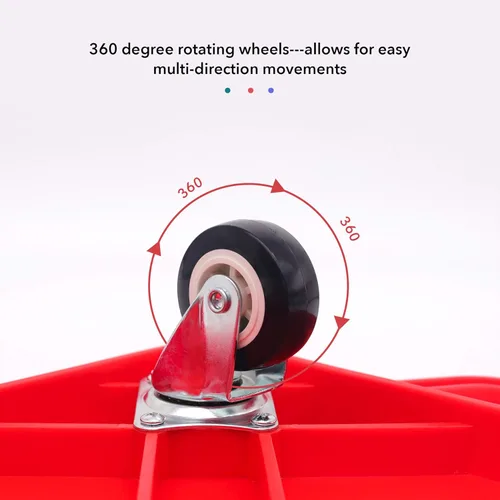 Miniatura 6 de Tabla de sentarse para niños con ruedas universales – Scooter de plástico de seguridad para niños de 6 a 12 años – Scooter deportivo manual con asas