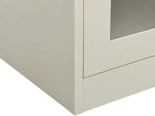 Miniatura 8 de Armario de oficina, gabinete de acero, armario de almacenamiento de acero con ajustable, gabinete para oficina, garaje, cocina, gris claro, 35.4 x