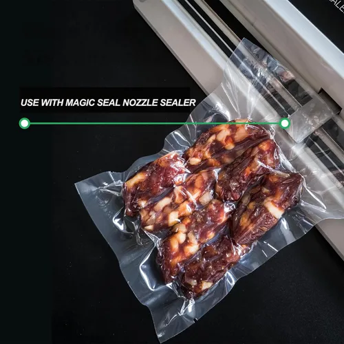 Miniatura 7 de MAGIC SEAL Bolsas selladoras al vacío de cámara, 10 x 12 pulgadas, bolsas de sellado al vacío lisas para almacenamiento de alimentos, sin BPA