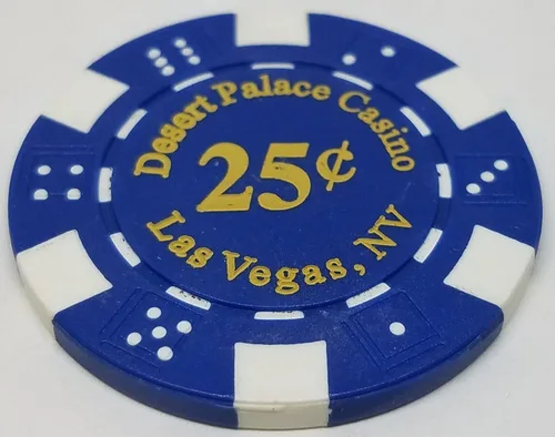 Miniatura 2 de Fichas de póquer – (25) 25 ¢ desierto Palace, compuesto de arcilla
