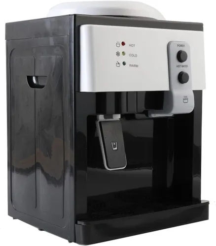 Dispensador de agua de carga superior, dispensador de agua para encimera, agua fría caliente y temperatura ambiente, capacidad para botellas de 1.2